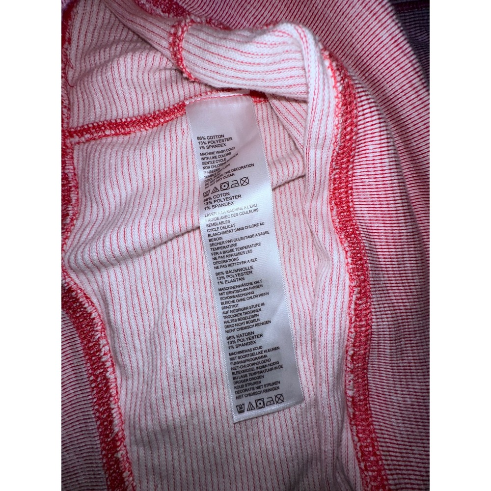 Tommy Bahama Mens Medium Pink Heathered Ribbed 1/4 Pullover Sweatshirt Casual - Picture 3 of 7